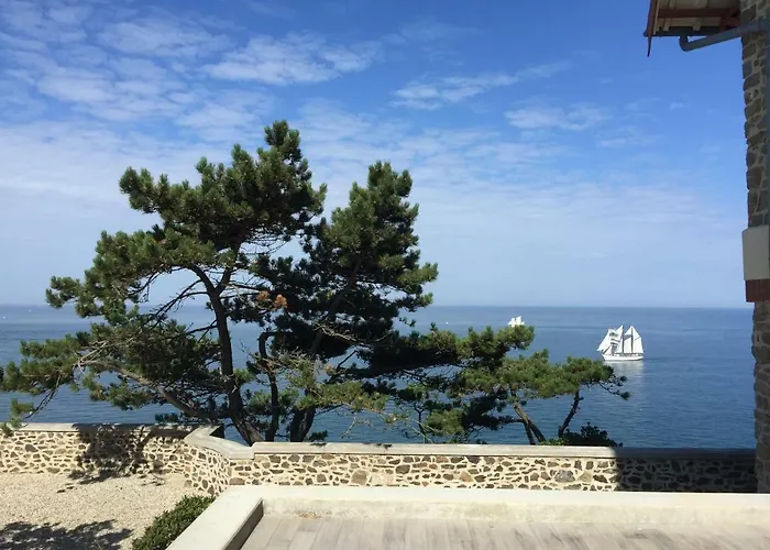 Pensjonat - Les Roches Grises - Luxuseuse Face Mer Avec Et Jardin Panoramique Granville