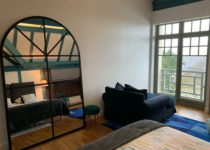 Pensjonat - Les Roches Grises - Luxuseuse Face Mer Avec Et Jardin Panoramique Granville